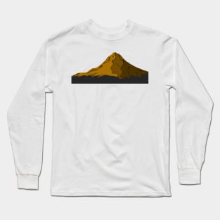 Mt Hood in Gold Long Sleeve T-Shirt